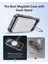 Apple iPhone 16 Pro Kılıf + Ekran Koruyucu Set Halolock Magsafe Classic Hybrid Stantlı Silikon - Şeffaf 3