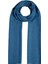 Dört Mevsim Kazayağı Desenli Monogram Şal 04390-İNDIGO 3