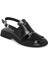 Siyah Hakiki Deri Kadın Sandalet - K25Y1SN68095-A35 1