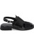 Siyah Hakiki Deri Kadın Sandalet - K25Y1SN68095-A35 3