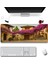 Sonictouch Ultragrand Leylak Çiçekli Taş Evler Dikişsiz Xxl Gaming Oyuncu Masaüstü Mor Klavye Mouse Pad 40X90CM 1