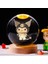Sıcak 6cm 3D Kristal Top Dikiş Pikachu Ahşap Taban 6cm Kristal Top Gezegen Gece Lambası Lazer Oyma Çocuk Hediyeleri (Yurt Dışından) 1