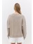 Oversize Fit Bej Basic Sweatshirt 5