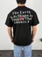 Gül Sırt Baskılı Oversize T-Shirt 3