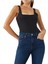 Klasik Korse Tank Bodysuit - Siyah 5