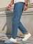 Erkek Boyfriend Fit Denim Jean Kot Pantolon 2