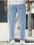 Erkek Boyfriend Fit Denim Jean Kot Pantolon 4