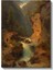 Albert Bierstadt - Dağlık Manzara ve Şelale Kanvas Tablo 2
