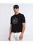 Bisiklet Yaka Göğüsde Nakış Işlemeli Logolu T-Shirt 3