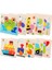 Panda Tarzı Bebek Oyuncakları Ahşap 3D Bulmaca Tangram Şekiller Öğrenme Karikatür Hayvan Zeka Puzzle Oyuncakları Çocuklar Için Eğitici (Yurt Dışından) 3