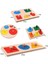 D 2 Stili Ahşap Geometrik Şekiller Sıralama Matematik Montessori Puzzle Renkli Okul Öncesi Öğrenme Eğitici Oyun Bebek Çocuk Oyuncakları (Yurt Dışından) 3
