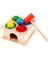 Uğur Böceği 14,7X14,7 cm Stili Ahşap Çekiçleme Topu Çekiç Kutusu Çocuklar Için Eğlenceli Oyuncak Hamster Oyunu Erken Öğrenme Eğitici Oyuncaklar (Yurt Dışından) 4