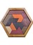 No.1 Tarzı Altıgen Ahşap Geometrik Şekil Puzzle Satranç Oyunu Tahtası Montessori Oyuncaklar Eğitici Zeka Oyunları (Yurt Dışından) 1