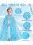 Frozen Elsa Pelerin Taç Asa ve Eldiven Seti 80 cm 1