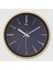 Büro Ev Dekoru Için Rakamsız Koyu Zemin Duvar Saati 1
