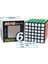 x Stili Çocuklar Için Eğitici Qıyı Hızlı Siyah Stickerlı Hızlı Rubik Küp Oyuncakları (Yurt Dışından) 5