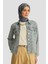 Fisto İşlemeli Denim Ceket 25YD9119 Mavi 3