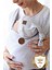 Premium Birinci Sınıf Pamuklu Esnek Wrap Sling Gri (Babywearinge Özel Üretim Kumaş) 1