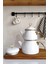 Beyaz Emaye Çaydanlık Takımı, Desenli ve Şık Set, 3,4 L kapasite 1