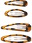 4pcs Vintage Leopar Baskı Yapıştırıcı Oval Saç Klipsleri Akrilik Saç Tokası Sevimli Kore Cazibesi Bb Saç Klips Y2K Saç Aksesuarları: 4pcs (Yurt Dışından) 1