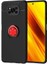 Xiaomi Poco X3 Kılıf Svl Ravel Silikon Kapak-Siyah-Kırmızı 1