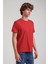Bisiklet Yaka Kırmızı Basic Likralı Slim Fit 24SSM20339 4