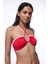 Kırmızı Marbella Halter Yaka Bandeau Bikini Üstü 3