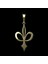 8 Ayar Altın Kolye Ucu Fleur-De-Lis GM4282 0.5 gr 1