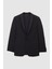 Slim Fit Siyah Armürlü Smokin Takim Elbise 5