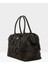 Siyah Baby Bag Nakışlı Puf Şişme Anne Bebek Bakım Çanta M000006904 2