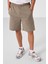 Camel Standart Fit Dokuma Hafif Esnek Chino Erkek Şort - 81292 1