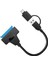 Alfais 4204 2in1 USB 3.0 Type-C To 2.5 Inç Sata HDD SSD Çevirici Dönüştürücü 1
