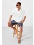 Kot Lacivert Standart Fit Dokuma Hafif Esnek Chino Erkek Şort - 81289 1