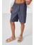 Kot Lacivert Standart Fit Dokuma Hafif Esnek Chino Erkek Şort - 81289 2