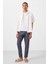 Kot Lacivert Standart Fit Dokuma Hafif Esnek Chino Erkek Pantolon - 82177 4