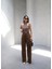 Arkasi Lasti̇kli̇ Pi̇leli̇ Dökümlü Wide Leg Pantolon 4