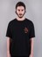Gunners Baskılı Bisiklet Yaka Oversize Çift Taraflı Siyah Tişört T-Shirt 2