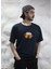 Beer Bira Cheers Baskılı Bisiklet Yaka Oversize Lacivert Tişört T-Shirt 1