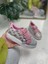 Günlük Kız Çocuk Sneaker Püskül Detaylı Oval Simli Burun Desenli Bağcıklı Cırtlı Spor Ayakkabı 4004 1