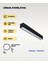 120 cm Siyah Metal Kasa Lineer Aydınlatma 6500K (Beyaz Işık) 1