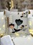 1 Adet Püsküllü Punch Kırlent Kılıfı 43 x 43 cm Yastık Kılıfı Fermuarlı Papatya 1