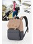 Coolbag Anne Bebek Çantası -Bebek Bakım Çantası Termal Gözlü Su Geçirmez Anne Çanta - Somon Antrasi 1