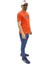 Erkek Bisiklet Yaka Silim Fit Yazı Kabartmalı %100 Pamuk T-Shirt 1