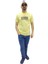 Erkek Bisiklet Yaka Silim Fit Yazı Kabartmalı %100 Pamuk T-Shirt 5