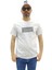 Erkek Bisiklet Yaka Silim Fit Yazı Kabartmalı %100 Pamuk T-Shirt 2