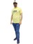 Erkek Bisiklet Yaka Silim Fit Yazı Kabartmalı %100 Pamuk T-Shirt 3