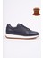 Harwil Kalın Taban Bağcıklı Deri Erkek Günlük Sneaker Spor Ayakkabı 1