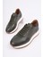 Harwil Kalın Taban Bağcıklı Deri Erkek Günlük Sneaker Spor Ayakkabı 2