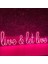 Neon LED Dekoratif Aydınlatma -Live&let Live, 55X18CM- 1