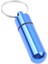 Mini Taşınabilir Su Geçirmez Metal Alüminyum Hap Kutusu Kılıf Şişe Anahtarlık Kolay Al Hap Konteyner Anahtar Chian Anahtarlık Açık BAKIMRENK:SIYAH/BOYUT:48MM (Yurt Dışından) 1